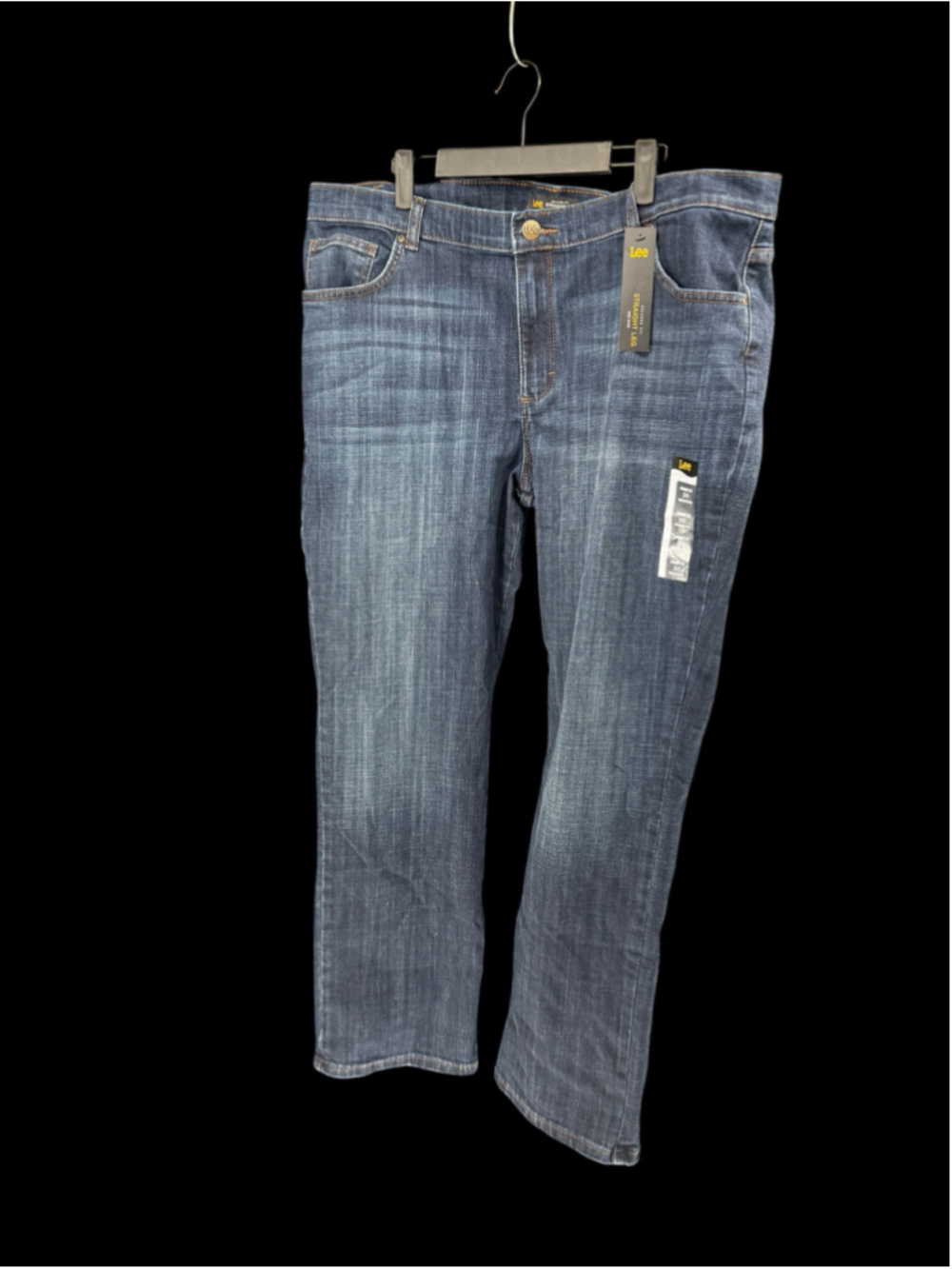Women's Lee Relaxed Fit Straight Leg Jeans Blue Size 20